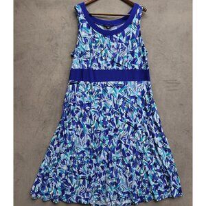 Perceptions Maxi Dress‎ Women's Size 20 Sleeveless Empire Waist Abstract Artsy